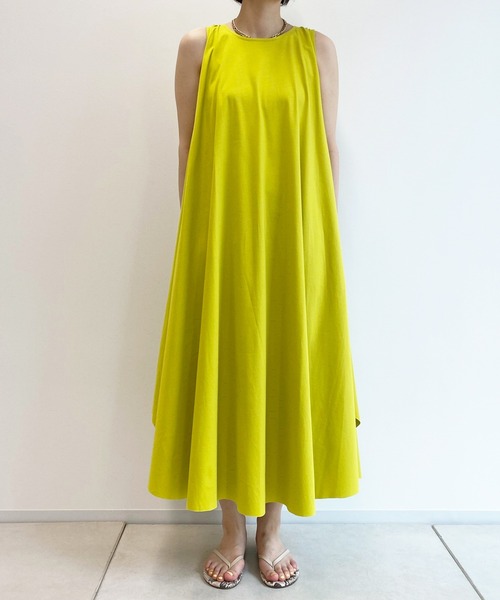 DouDou（ドゥドゥ）の「ボリュームフレアワンピース（ワンピース・レディース・ブラック/オフホワイト/イエロー・FREE）」の10枚目の写真