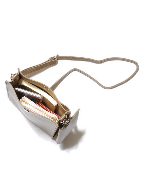 cache cache（カシュ カシュ）の「カシュカシュ cachecache / WEB限定シンセティックレザーミドルスクエアショルダー（ショルダーバッグ・レディース・ホワイト/ブラック/グレー/ライトグリーン/ベージュ系その他・FREE）」の9枚目の写真
