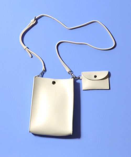 cache cache（カシュ カシュ）の「カシュカシュ cachecache / WEB限定シンセティックレザーミドルスクエアショルダー（ショルダーバッグ・レディース・ホワイト/ブラック/グレー/ライトグリーン/ベージュ系その他・FREE）」の11枚目の写真