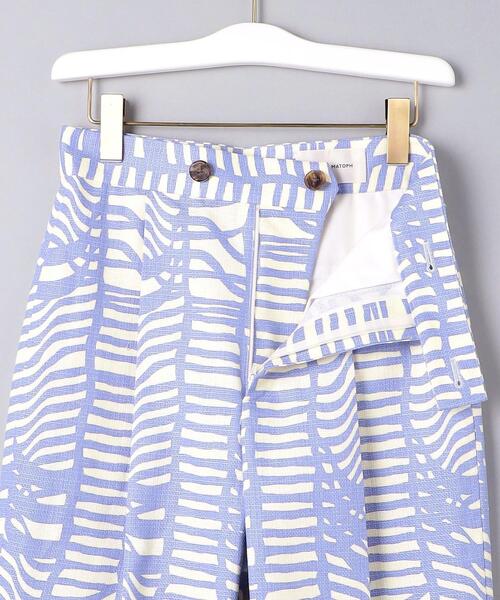 AEWEN MATOPH（イウエン マトフ）の「＜AEWEN MATOPH（イウエン マトフ）＞コットン ジオメトリック タックパンツ◆（その他パンツ・レディース・モカ/ライラック・38/36）」の10枚目の写真