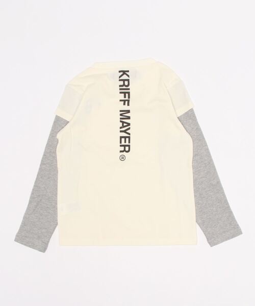 KRIFF MAYER Kid's Collection（クリフメイヤーキッズコレクション）の「サーマルJOIN-T（Tシャツ/カットソー・キッズ・グリーン/ネイビー/チャコール/オフホワイト・140/150/170/160/120/130）」の5枚目の写真