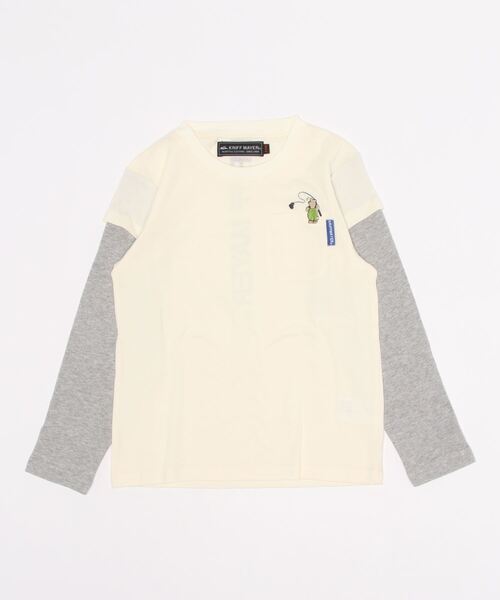 KRIFF MAYER Kid's Collection（クリフメイヤーキッズコレクション）の「サーマルJOIN-T（Tシャツ/カットソー・キッズ・グリーン/ネイビー/チャコール/オフホワイト・140/150/170/160/120/130）」の21枚目の写真