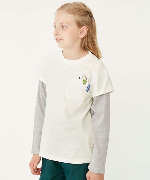 KRIFF MAYER Kid's Collection（クリフメイヤーキッズコレクション）の「サーマルJOIN-T（Tシャツ/カットソー・キッズ・グリーン/ネイビー/チャコール/オフホワイト・140/150/170/160/120/130）」の9枚目の写真
