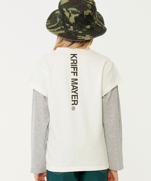 KRIFF MAYER Kid's Collection（クリフメイヤーキッズコレクション）の「サーマルJOIN-T（Tシャツ/カットソー・キッズ・グリーン/ネイビー/チャコール/オフホワイト・140/150/170/160/120/130）」の10枚目の写真