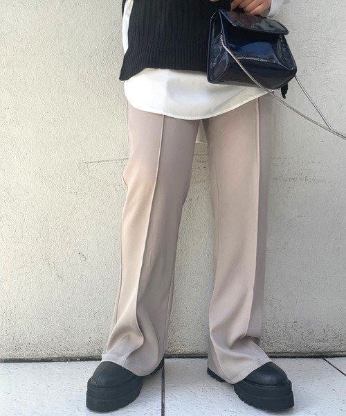 JUGLANS(ユグランス)の「☆ センターシームPT(その他パンツ・レディース・ベージュ/ラベンダー/ブラック/モスグリーン・FREE)」の1枚目の写真