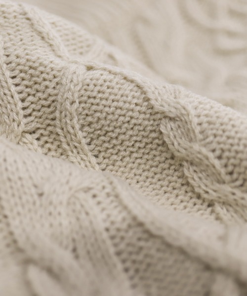 Social GIRL（ソーシャルガール）の「裏ボアキルトコート/ケーブルニットワンピース/セットアップ（ノーカラーコート・レディース・ブラック/ベージュ/カーキ・M）」の14枚目の写真