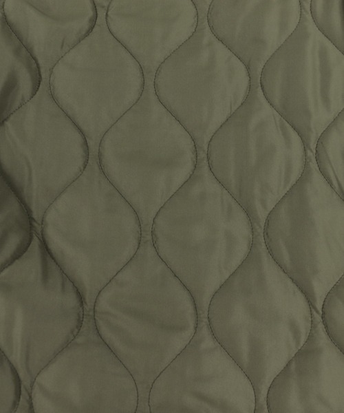 Social GIRL（ソーシャルガール）の「裏ボアキルトコート/ケーブルニットワンピース/セットアップ（ノーカラーコート・レディース・ブラック/ベージュ/カーキ・M）」の12枚目の写真