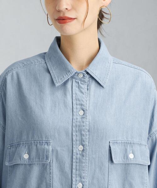 タグ付き未使用♡ 25SS グリーンレーベルリラクシング デニムシャツ 完売色 1270200034459_0702.jpg