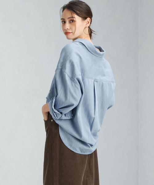 タグ付き未使用♡ 25SS グリーンレーベルリラクシング デニムシャツ 完売色 タグ付き未使用♡ 25SS グリーンレーベルリラクシング デニム