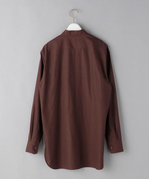 AURALEE（オーラリー）の「＜AURALEE＞ツイルソリッドシャツ Ψ（シャツ/ブラウス・レディース・ワインレッド・1）」の2枚目の写真