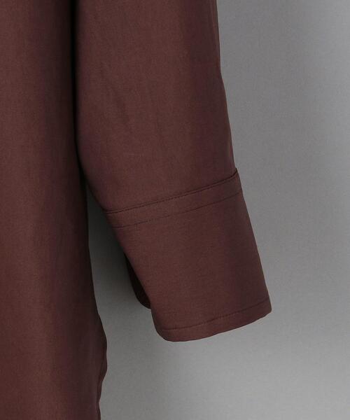AURALEE（オーラリー）の「＜AURALEE＞ツイルソリッドシャツ Ψ（シャツ/ブラウス・レディース・ワインレッド・1）」の4枚目の写真