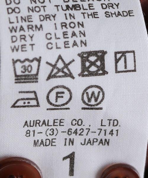 AURALEE（オーラリー）の「＜AURALEE＞ツイルソリッドシャツ Ψ（シャツ/ブラウス・レディース・ワインレッド・1）」の7枚目の写真