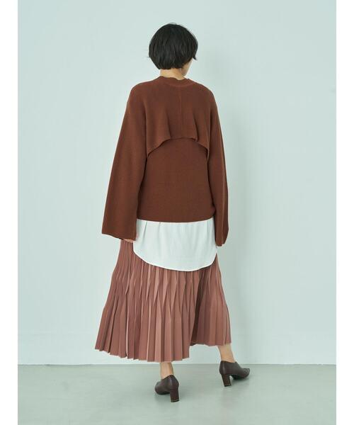 YECCA VECCA(イェッカヴェッカ)の「リブMIXラウンドヘムブラウス*(シャツ/ブラウス・レディース・オフホワイト/チャコールグレー/カーキ・FREE)」の22枚目の写真