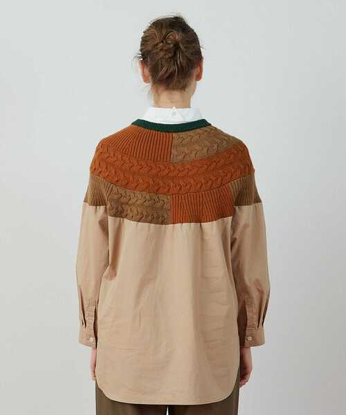 FRAPBOIS（フラボア）の「トラベルシーン プルオーバー（シャツ/ブラウス・レディース・ブラック/ベージュ・1/2）」の10枚目の写真