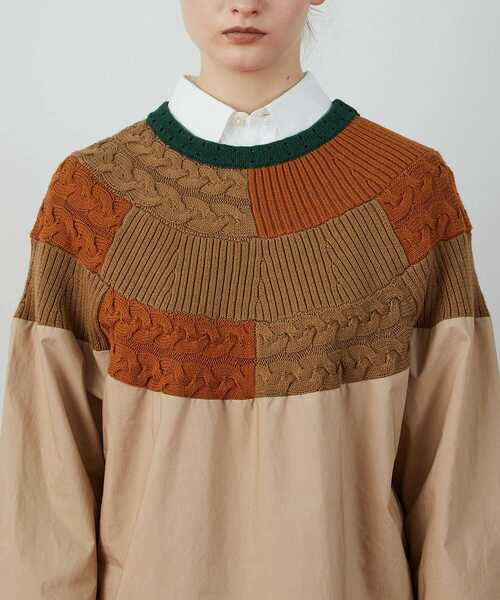 FRAPBOIS（フラボア）の「トラベルシーン プルオーバー（シャツ/ブラウス・レディース・ブラック/ベージュ・1/2）」の22枚目の写真