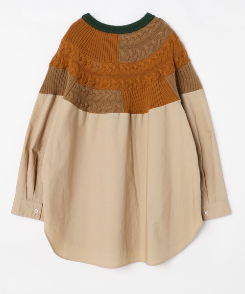 FRAPBOIS（フラボア）の「トラベルシーン プルオーバー（シャツ/ブラウス・レディース・ブラック/ベージュ・1/2）」の3枚目の写真