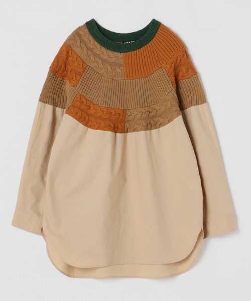 FRAPBOIS（フラボア）の「トラベルシーン プルオーバー（シャツ/ブラウス・レディース・ブラック/ベージュ・1/2）」の12枚目の写真