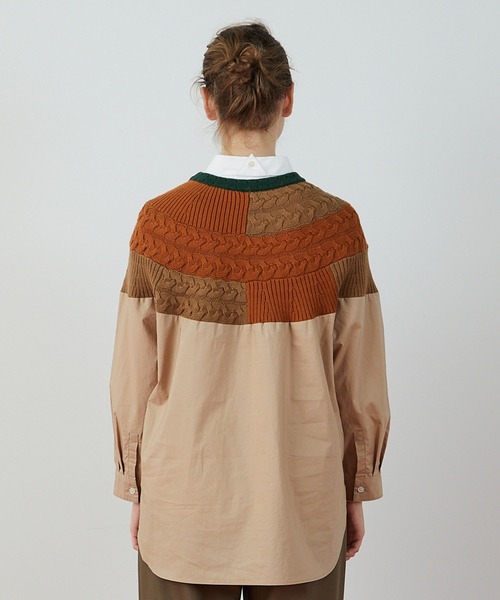 FRAPBOIS（フラボア）の「トラベルシーン プルオーバー（シャツ/ブラウス・レディース・ブラック/ベージュ・1/2）」の20枚目の写真