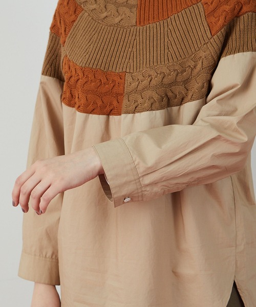 FRAPBOIS（フラボア）の「トラベルシーン プルオーバー（シャツ/ブラウス・レディース・ブラック/ベージュ・1/2）」の18枚目の写真