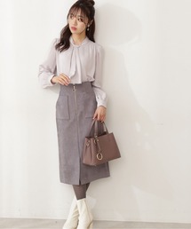 PROPORTION BODY DRESSING | フロントファスナーフェイクスエードタイトスカート / 1211220903(スカート)