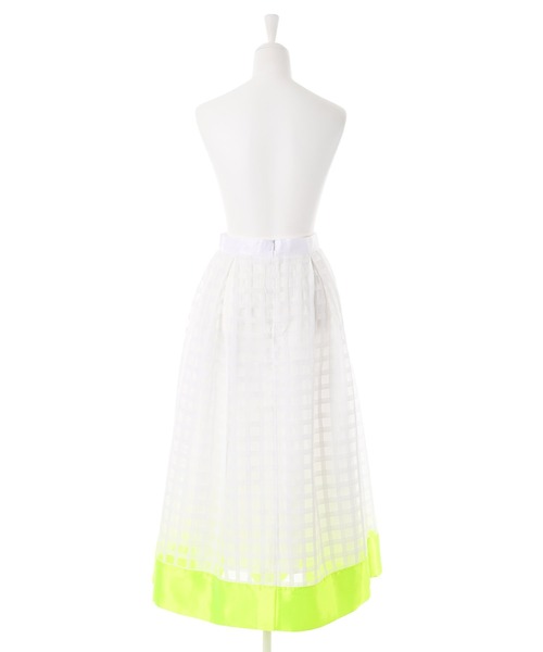 Narcissus（ナルシス）の「【Narcissus】チェックフレアスカート（スカート・レディース・ホワイト/ブラック・FREE）」の8枚目の写真