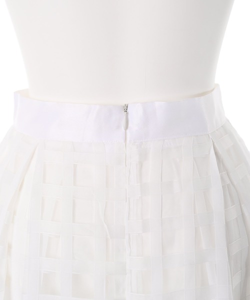 Narcissus（ナルシス）の「【Narcissus】チェックフレアスカート（スカート・レディース・ホワイト/ブラック・FREE）」の9枚目の写真