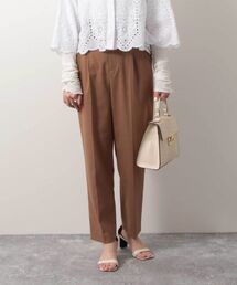 ウォッシャブル2タックテーパードパンツ