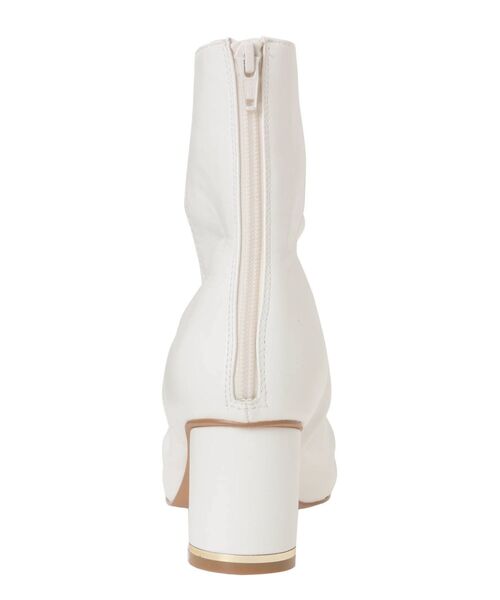 MERCURYDUO(マーキュリーデュオ)の「フロントギャザーブーツ(その他シューズ・レディース・オフホワイト/ブラック・36/38)」の5枚目の写真