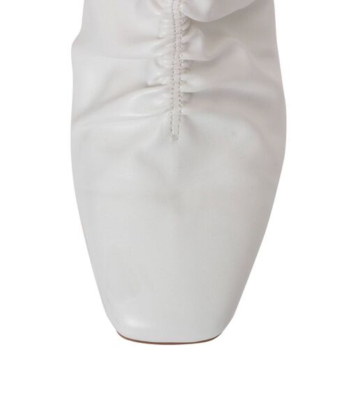 MERCURYDUO(マーキュリーデュオ)の「フロントギャザーブーツ(その他シューズ・レディース・オフホワイト/ブラック・36/38)」の13枚目の写真