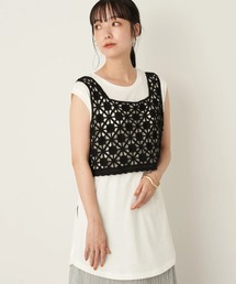 earth music&ecology | 【WEB限定】[SET2点]ベスト+プルオーバー ＊(Tシャツ/カットソー)