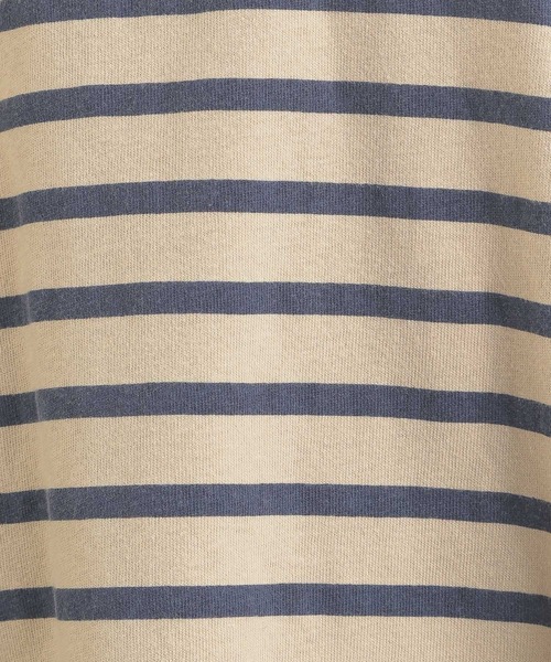 GLOBAL WORK(グローバルワーク)の「パネルボーダーBIG長袖/216965(Tシャツ/カットソー・レディース・ブラック/ベージュ/パープル系その他2・FREE)」の14枚目の写真