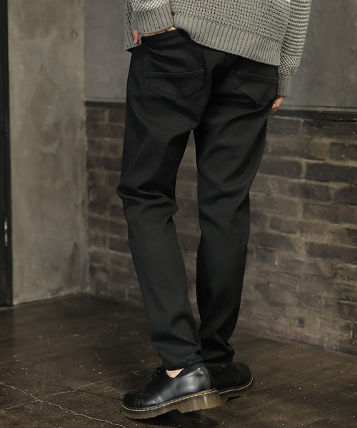 UNION STATION（ユニオンステーション）の「WARMツイル裏起毛パンツ（スラックス・メンズ・グレー/ブラック・LL/M/L/S）」の3枚目の写真