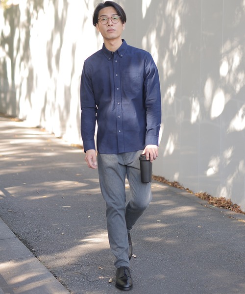 UNION STATION（ユニオンステーション）の「WARMツイル裏起毛パンツ（スラックス・メンズ・グレー/ブラック・LL/M/L/S）」の9枚目の写真