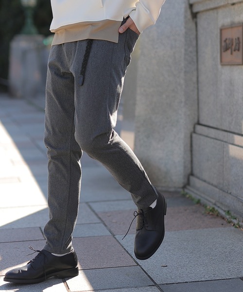 UNION STATION（ユニオンステーション）の「WARMツイル裏起毛パンツ（スラックス・メンズ・グレー/ブラック・LL/M/L/S）」の7枚目の写真