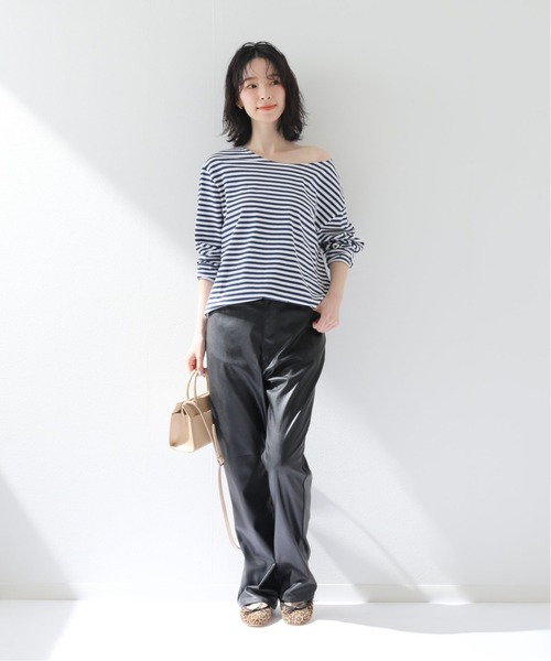 SLOBE IENA（スローブイエナ）の「【Wrangler/ラングラー】 SYNTHETIC LEATHER LADIES WRANCHパンツ◆（その他パンツ・レディース・ブラック・36/38）」の2枚目の写真