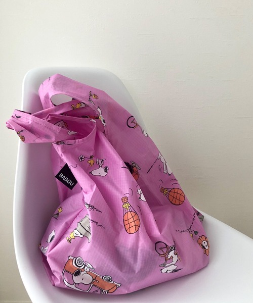 BAGGU(バグー)の「【BAGGU/バグゥ】PEANUTS STANDARD BAGGU(エコバッグ/サブバッグ・レディース・イエロー/ピンク/ブルー系その他・FREE)」の2枚目の写真