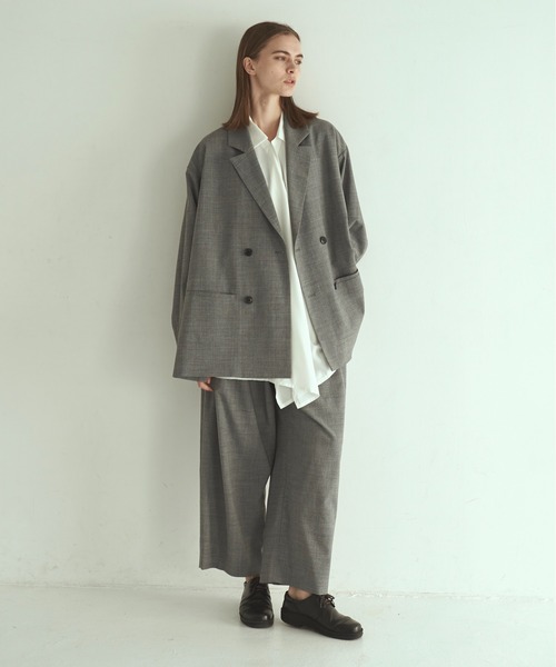 Utusiyo（ウツシヨ）の「drape shirt　颶風（シャツ/ブラウス・メンズ・ホワイト/ブラック・MEDIUM/LARGE）」の14枚目の写真