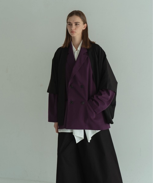 Utusiyo（ウツシヨ）の「drape shirt　颶風（シャツ/ブラウス・メンズ・ホワイト/ブラック・MEDIUM/LARGE）」の12枚目の写真