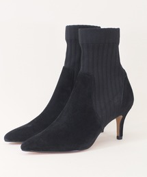 V SEVEN TWELVE THIRTY | 【V-SEVEN TWELVE THIRTY】ストレッチニットショートブーツ(ブーツ)