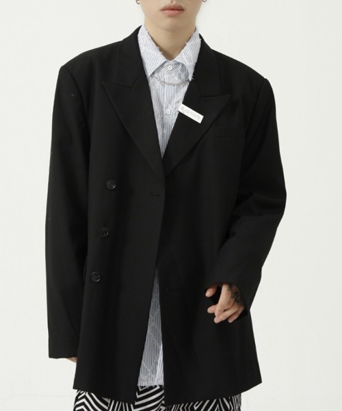 WESTBOY（ウエストボーイ）の「【WB ORIGINALS】Deformation Single Tailored Jacket WO21W2OT11（テーラードジャケット・メンズ・ブルー/ブラック・L/M/XL）」の2枚目の写真