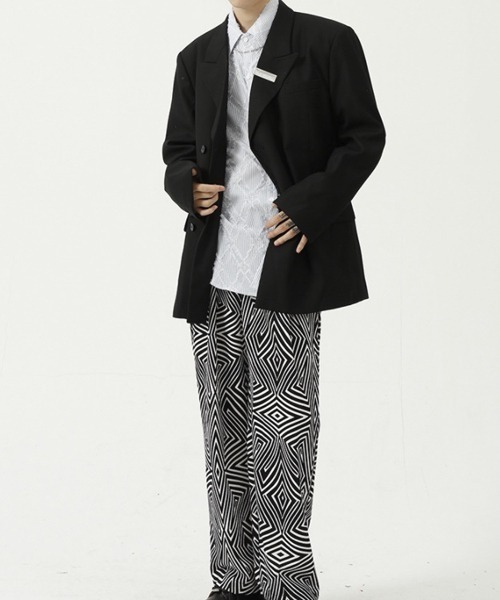 WESTBOY（ウエストボーイ）の「【WB ORIGINALS】Deformation Single Tailored Jacket WO21W2OT11（テーラードジャケット・メンズ・ブルー/ブラック・L/M/XL）」の3枚目の写真