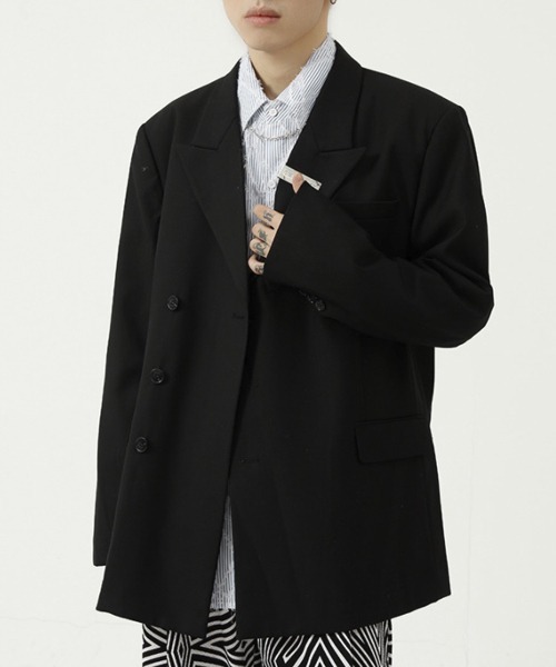 WESTBOY（ウエストボーイ）の「【WB ORIGINALS】Deformation Single Tailored Jacket WO21W2OT11（テーラードジャケット・メンズ・ブルー/ブラック・L/M/XL）」の4枚目の写真