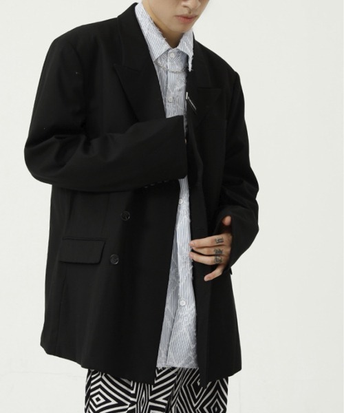 WESTBOY（ウエストボーイ）の「【WB ORIGINALS】Deformation Single Tailored Jacket WO21W2OT11（テーラードジャケット・メンズ・ブルー/ブラック・L/M/XL）」の6枚目の写真