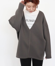 AMERICAN HOLIC（アメリカンホリック）の「Vネックポンチコクーンカットプルオーバー（その他トップス）」