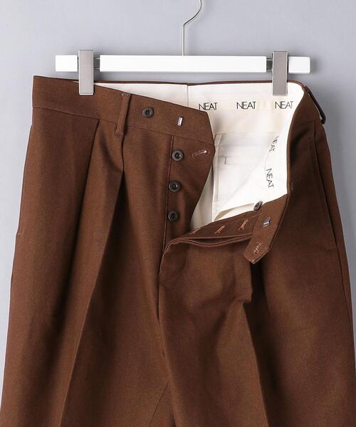NEAT（ニート）の「＜NEAT（ニート）＞ バッファロークロス　ピグメントプリント　テーパードパンツ■■■（その他パンツ・メンズ・ブラウン・46/44/48）」の3枚目の写真