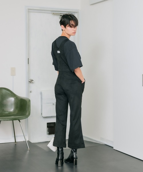 Wrangler フェイクレザー フレアオーバーオール サロペット　ラングラー 楽天市場】【30%OFF】ラングラー Wrangler フェイクレザー