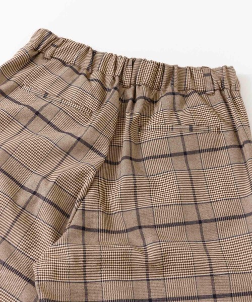 URBAN RESEARCH ROSSO（アーバンリサーチロッソ）の「F by ROSSO　チェックタックワイドパンツ∴（その他パンツ・レディース・ブラック・36/34）」の9枚目の写真