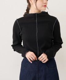 PUAL CE CIN | 【WEB限定】プチハイネックテレコメローロングスリーブ(Tシャツ/カットソー)