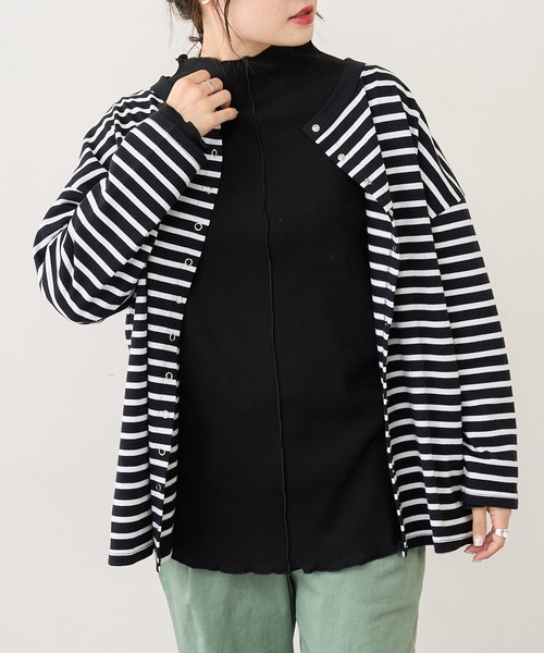 PUAL CE CIN(ピュアルセシン)の「【WEB限定】プチハイネックテレコメローロングスリーブ(Tシャツ/カットソー・レディース・ブラック系その他/ベージュ系その他/ブラック系その他2/ベージュ系その他2・FREE)」の18枚目の写真
