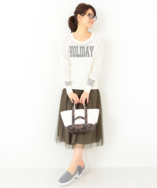 Ctrl freak （コントロール フリーク）の「Ctrl freak / 迷彩 アウトドア トートバッグ S（トートバッグ・レディース・カーキ・ONE SIZE）」の4枚目の写真